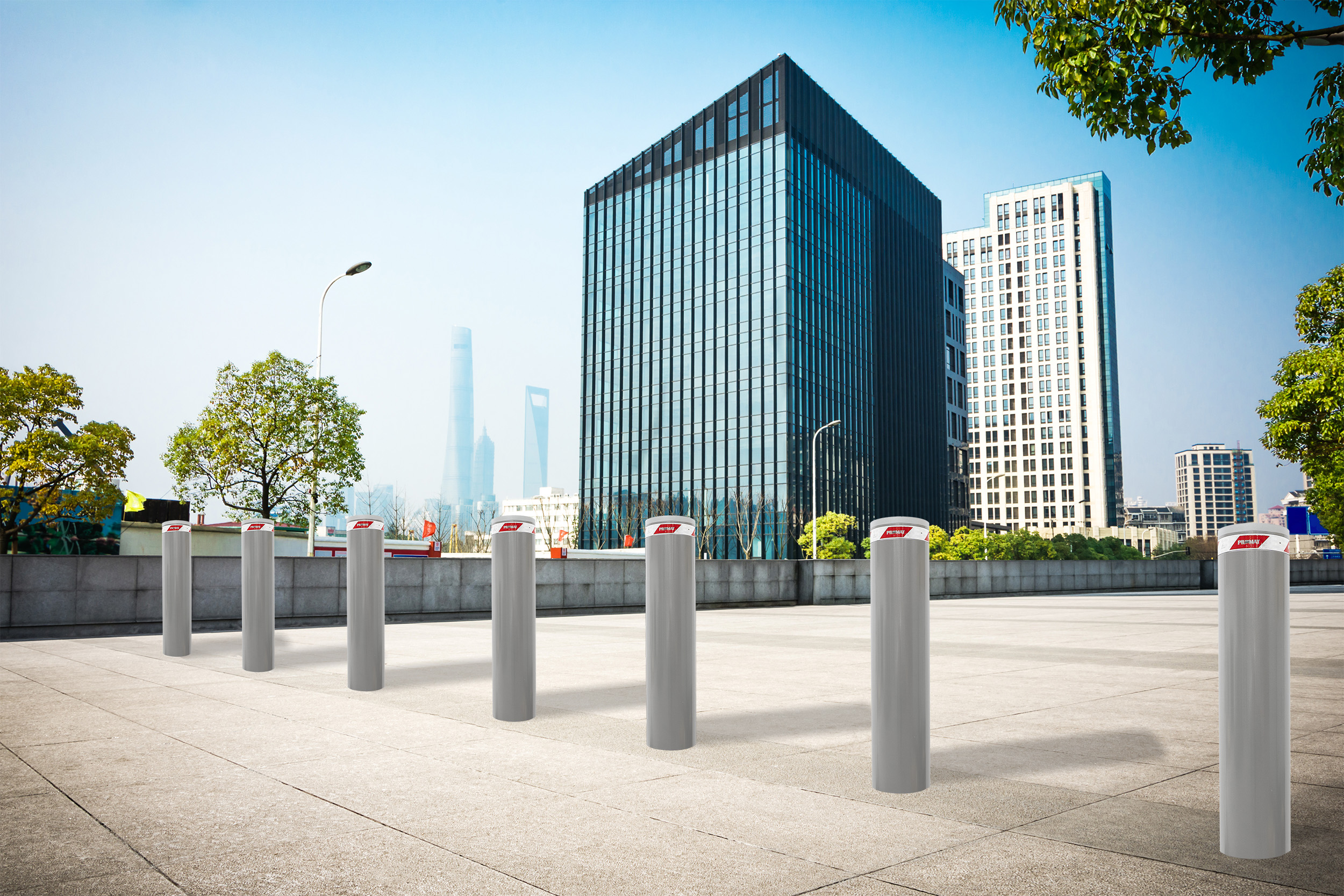 Image of optional items for High security automatic bollards with hydraulic unit